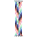 Correa Apple Braided Solo Loop Pride Edition de 40mm, talla 7, tejido multicolor vibrante para Apple Watch.