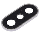 Encuentra lentes de cámara trasera para iPhone XS / XS Max en Quetzaltenango, con soporte y bisel, en color plateado al por mayor.