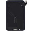 Tapa trasera plateada usada para iPhone 17 Pro Max, con MagSafe y NFC, lista para reparación.