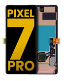 Pantalla OLED refurbished Google Pixel 7 Pro sin marco, con sensor de huella, lista para reparación de display.