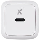 Cargador de pared USB-C AmpSentrix 40W para carga rápida, enchufe EU de 220V, color blanco.