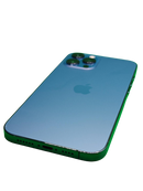 iPhone 12 Pro Max seminuevo en Quetzaltenango, libre de fábrica, azul, 128GB, grado 1, salud de batería 84%.