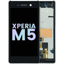 Pantalla LCD original Sony Xperia M5 E5603 negra, repuesto para reparación de display roto.