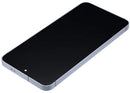 Pantalla OLED suave Samsung Galaxy S24 5G zafiro azul con marco, repuesto para reparación de display.