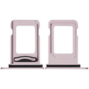 Bandeja SIM dual para iPhone 17e Soft Pink, repuesto original para tarjeta chip.