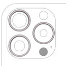 Aro de bezel de cámara trasera blanco titanio para iPhone 15 Pro Max, repuesto original.