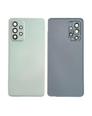 Tapa trasera Awesome Mint para Samsung Galaxy A52s con lente de cámara, repuesto oficial Service Pack.