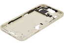 Encuentra en Xela Quetzaltenango un marco intermedio con botones de encendido y volumen para iPhone 15 Plus en color amarillo, grado A, extraído de manera OEM.