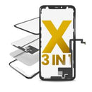 Conjunto de digitalizador para iPhone X con marco incluido, ideal para reparaciones en Quetzaltenango.