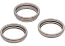 Anillos biselados de cámara trasera de titanio natural para iPhone 16 Pro/Pro Max, juego de 3 piezas, paquete de 10.