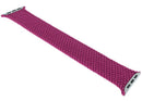 Correa Braided Solo Loop original para Apple Watch en color magenta vibrante, talla 8 (Medium), compatible con 44mm, 45mm, 46mm y 49mm.