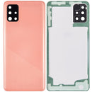 Tapa trasera con lente de cámara Samsung Galaxy A51 4G (A515 / 2019) en color Prism Crush Pink, disponible en Xela Quetzaltenango.