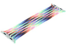 Correa Apple Braided Solo Loop Pride Edition, trenzada con franjas arcoíris para Apple Watch 44mm-49mm, talla pequeña.