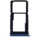 Bandeja SIM original azul zafiro para Motorola Moto G 5G (XT2513/2025), lista para reparación.