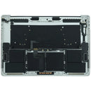 Tapa superior plateada usada para MacBook Pro 15" A1990 (2018-2019) con batería y teclado ANSI US para reparación.