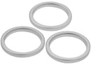 10-pack de aros protectores de cámara trasera plateados para iPhone 17 Pro y 17 Pro Max, 3 piezas cada uno.