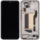 Pantalla OLED refurbished plateada con marco para Xiaomi Poco M8 Pro 5G o Redmi Note 15 Pro+ 5G, repuesto display.