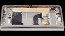 Pantalla OLED Pixel Fold reacondicionada en porcelana con marco intermedio, repuesto para reparación de display principal.
