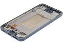 Pantalla OLED gris-verde refurbished para Samsung Galaxy A37 5G, con marco, ideal para cambio o reparación de display.
