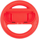 Volante de carreras rojo para Nintendo Switch 2, diseñado para Joy-Con, ideal para Mario Kart.