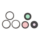 Lente y bisel OEM para cámara trasera de iPhone 14 Pro/Pro Max, negro, 3 piezas.