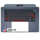 Tapa superior original Midnight para MacBook Air 15 A2941 (2023) con teclado ANSI US.
