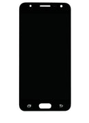 Pantalla LCD dorada refurbished para Samsung Galaxy J5 Prime G570, repuesto para reparación de pantalla rota.