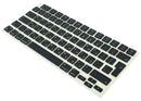 Teclas de teclado hebreo negras para MacBook Air/Pro, compatibles con modelos 2021-2026.