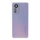 Tapa trasera + Adhesivo para tapa trasera + Lente y marco de cámara trasera para Xiaomi 12 Lite Rosa Original