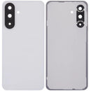 Tapa trasera gris claro para Samsung Galaxy A56 5G (SM-A566) con lente de cámara, repuesto Aftermarket Plus.