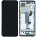 Pantalla LCD y digitalizador negro para Xiaomi Mi 10T con marco, repuesto para reparación.