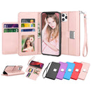Protege tu iPhone 11 Pro Max con estilo en Quetzaltenango con una elegante funda billetera de cuero color ROSE GOLD.