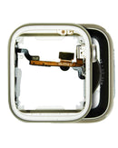 Tapa trasera usada de Apple Watch Series 8 41mm Cellular de aluminio color Starlight para reparación.