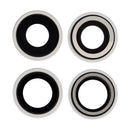 Lente de cámara trasera blanco con bracket y bezel para iPhone 12/12 Mini, repuesto (10 pack).