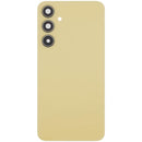 Tapa trasera de vidrio color limón para Samsung Galaxy A35 5G con lente de cámara, repuesto para reparación.