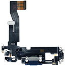 Puerto de carga flex cable azul para iPhone 12 A2172 usado, pieza OEM original para reparación.