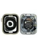 Tapa trasera usada de Apple Watch Series 8 41mm Cellular de aluminio color Starlight para reparación.