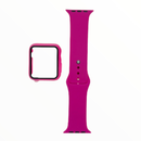 Pulsera + Bumper Con Protector De Pantalla Para  Apple Watch 44 Mm Color - Rojo rosa
