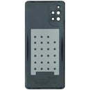 Tapa trasera Service Pack negra para Samsung Galaxy M51 (M515) con lente de cámara incorporada.