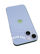 iPhone 14 seminuevo en buen estado, azul, 128GB y libre de fábrica en Xela Quetzaltenango.