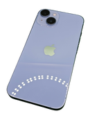 Encuentra iPhone 14 seminuevo en Xela Quetzaltenango, 128GB, azul, libre de fábrica, usado en buen estado, con marcas de uso y salud de batería al 87%.