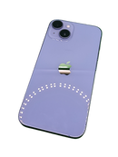 iPhone 14 seminuevo en Quetzaltenango, libre de fábrica, color azul, 128GB, buen estado con marcas de uso, batería al 80%.