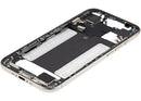 Marco medio dorado claro de iPhone Air A3260 con puerto de carga, repuesto usado para reparación de chasis.
