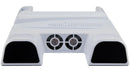 Base multifuncional blanca Dobe TP5-3552D para enfriar y cargar consolas PlayStation 5 y PS5 Slim.
