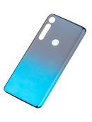 Tapa trasera original para Motorola One Macro (XT2016 / 2019) en color Space Blue disponible en Xela, Quetzaltenango.