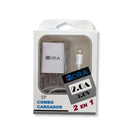 1HORA Kit Cargador de carga rapido + cable lightning iphone 5 al 13 pro max