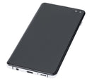Pantalla OLED Samsung Galaxy S10 Plus Prism White Aftermarket, con marco, para reparación de display SM-G975F.