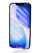 iPhone 14 azul seminuevo, 128GB, libre de fábrica, grado 1 como nuevo, con 85% de salud de batería.