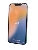 iPhone 14 azul seminuevo, 128GB, libre de fábrica, como nuevo, pantalla OLED, doble cámara.