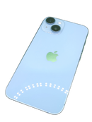 iPhone 14 azul seminuevo, 128GB, libre de fábrica, como nuevo, pantalla OLED, doble cámara.